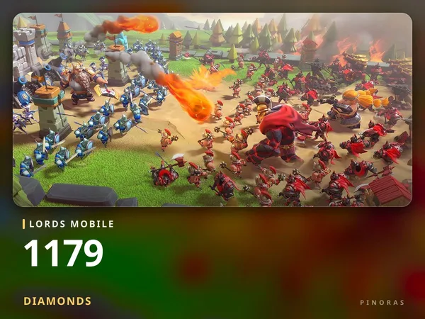 Lords Mobile 1179 Diamonds