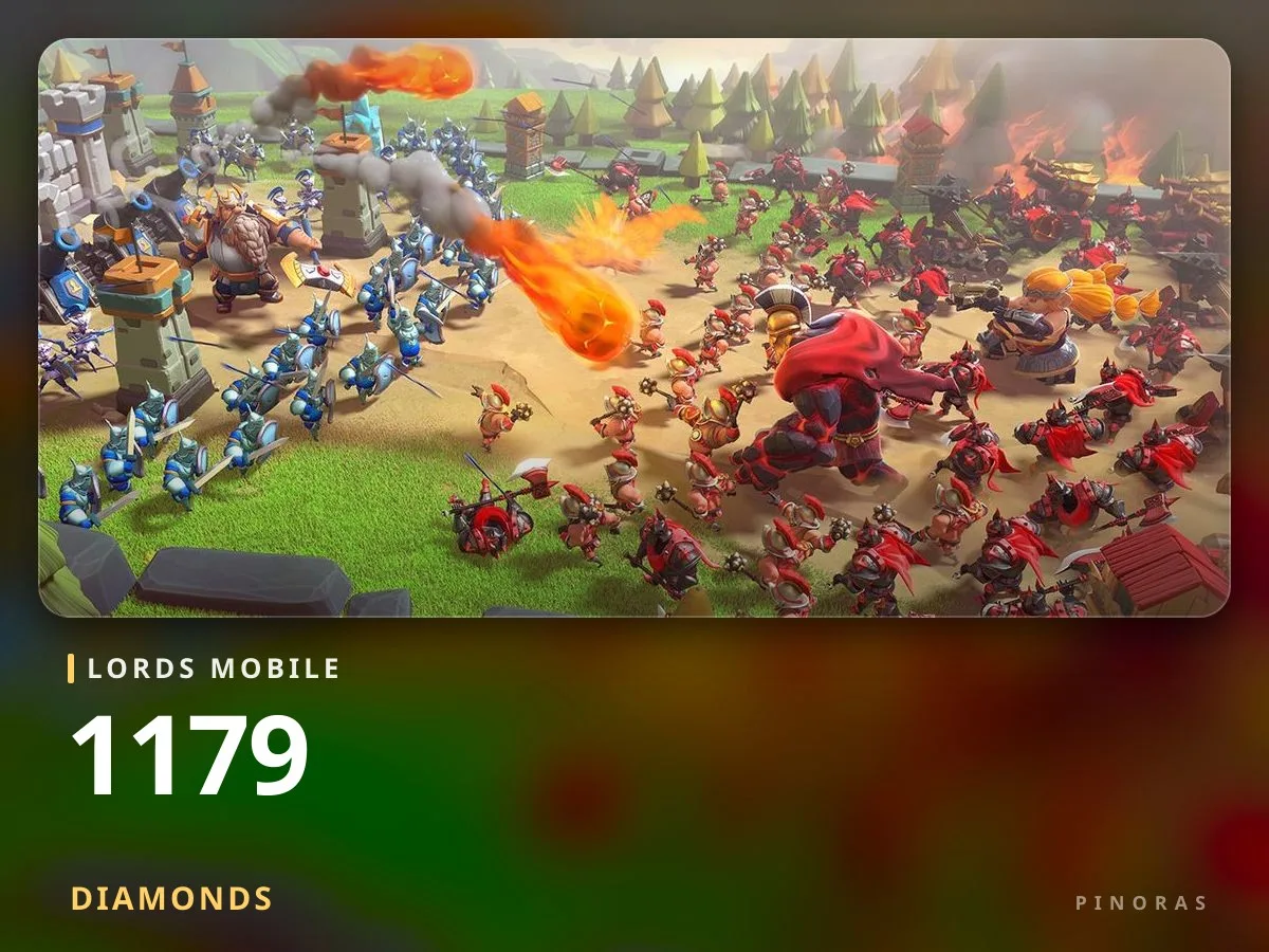 Lords Mobile 1179 Diamonds - Pinoras