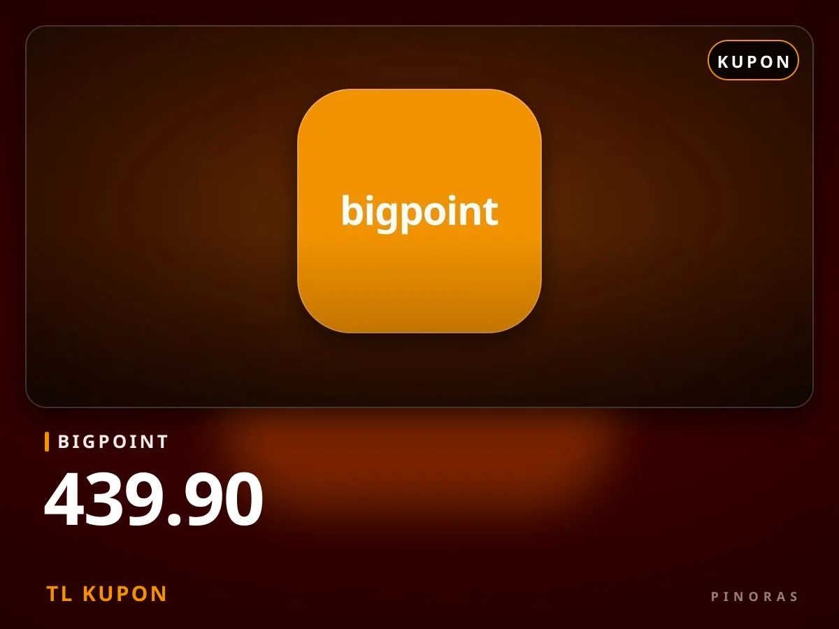Bigpoint 439.90 TL Kupon - Pinoras