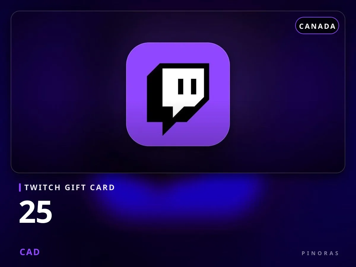 Twitch Gift Card Canada - 25 CAD - Pinoras