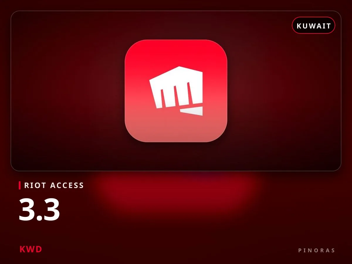 Riot Access Kuwait - 3.3 KWD - Pinoras