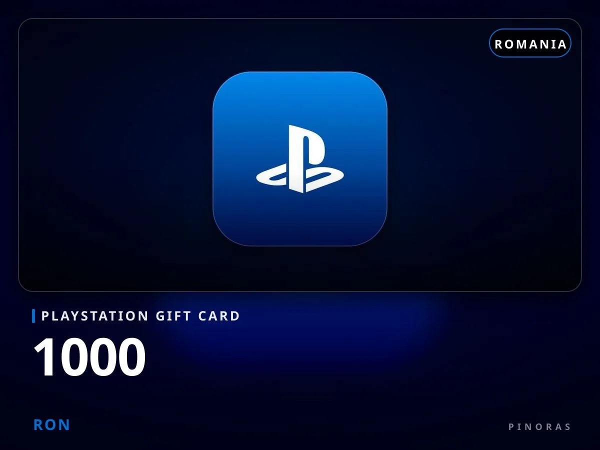 Playstation Gift Card Romania - 1000 RON - Pinoras