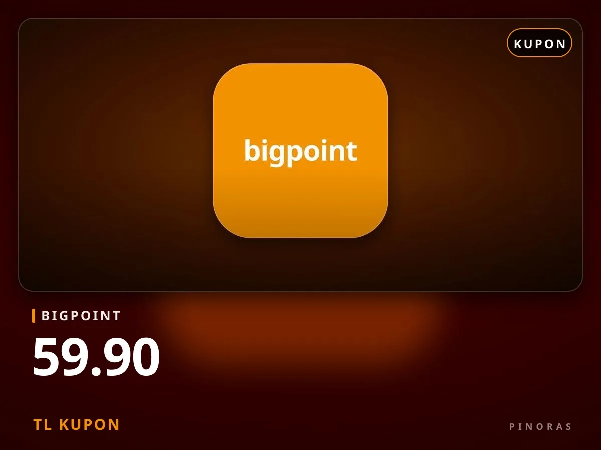 Bigpoint 59.90 TL Kupon - Pinoras