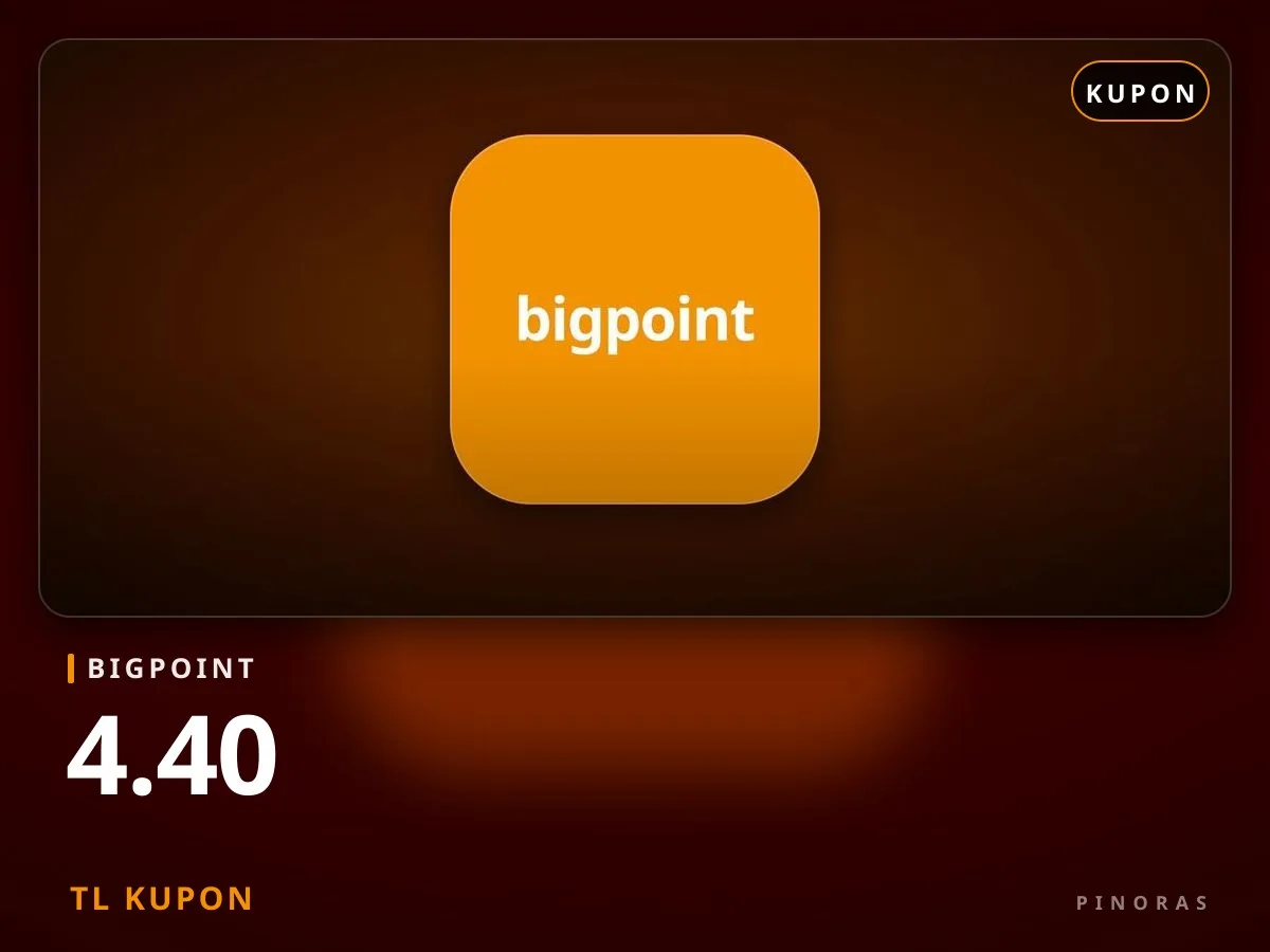 Bigpoint 4.40 TL Kupon - Pinoras