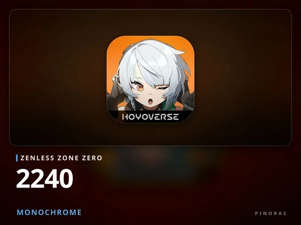 Zenless Zone Zero - 2240 Monochrome