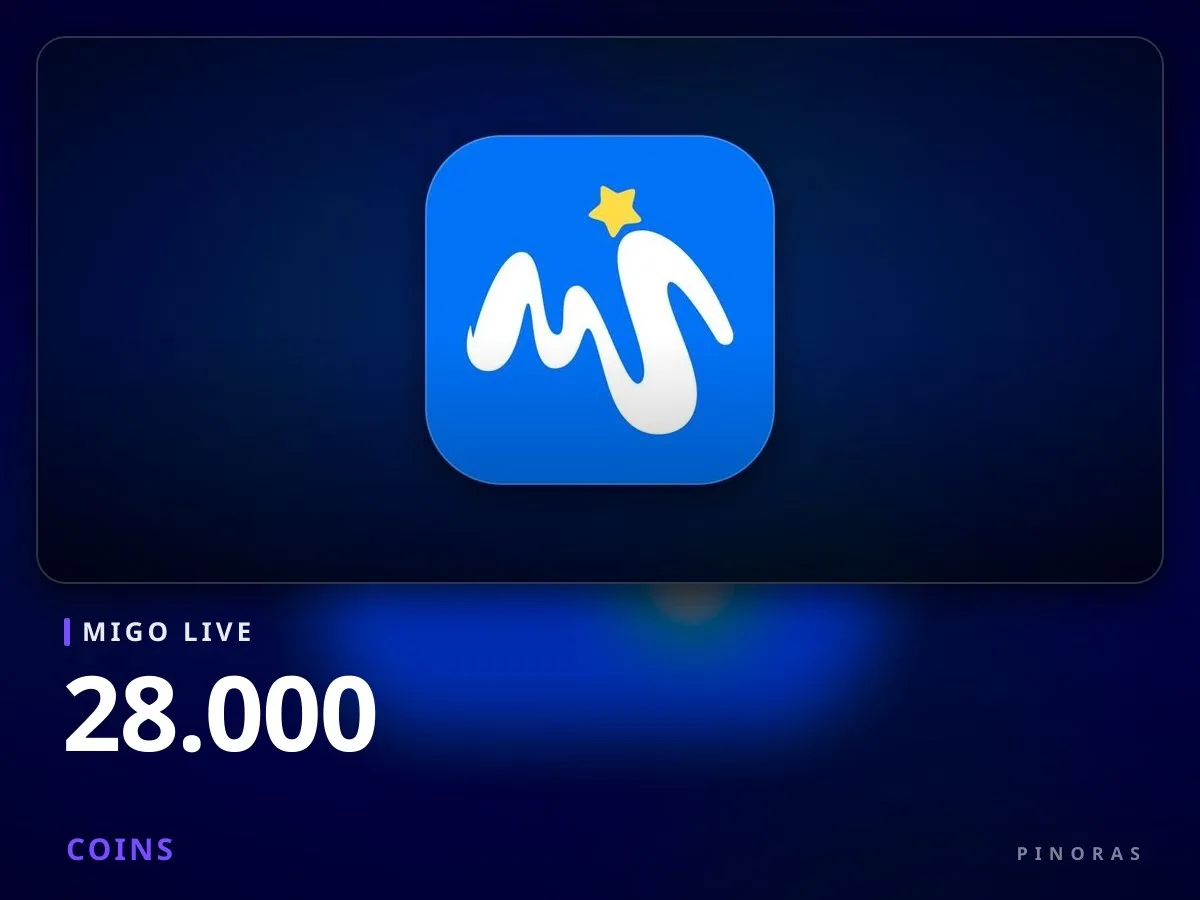 Migo Live - 28.000 Coins - Pinoras