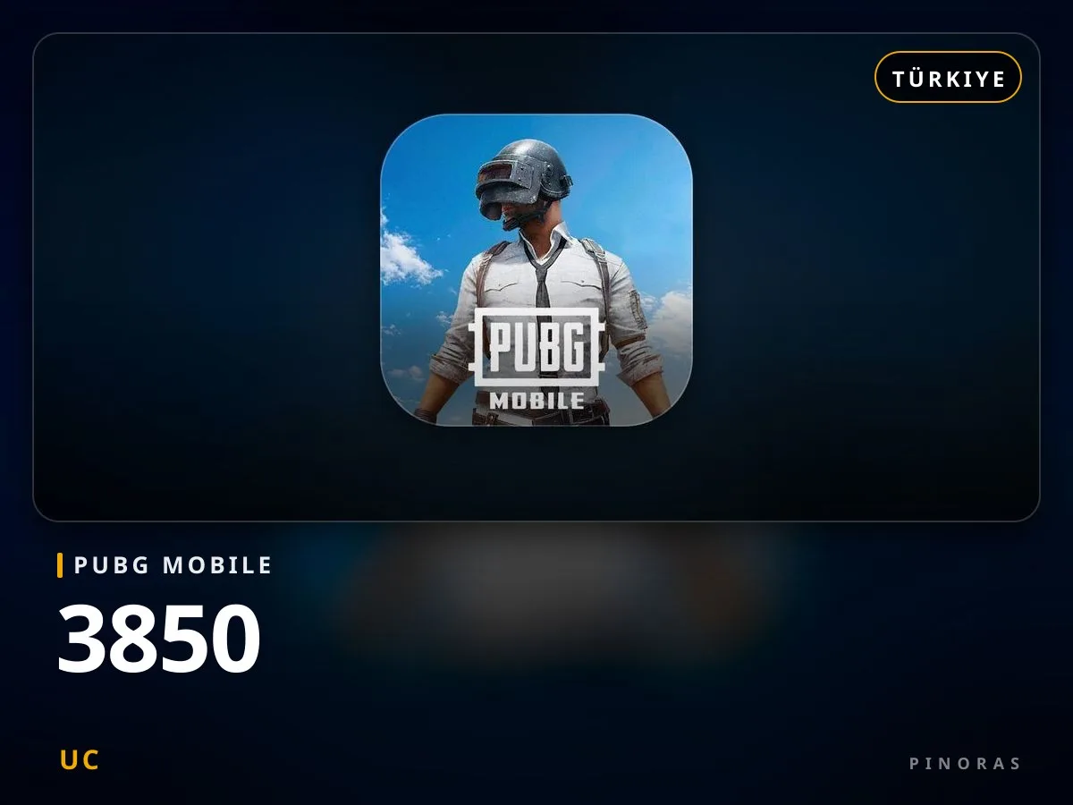 PUBG Mobile Türkiye - 3850 UC - Pinoras