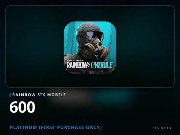 Rainbow Six Mobile - 600 Platinum (First Purchase Only)