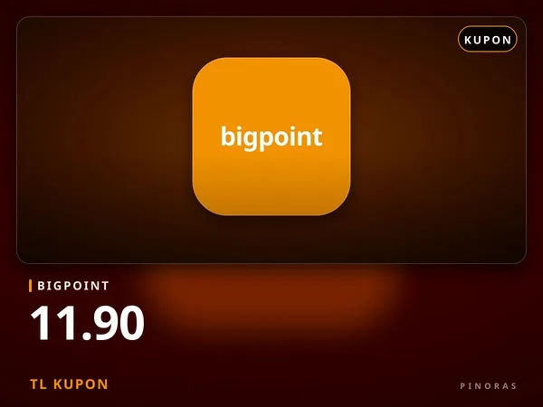 Bigpoint 11.90 TL Kupon