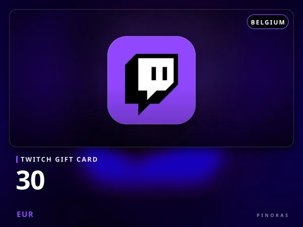 Twitch Gift Card Belgium - 30 EUR