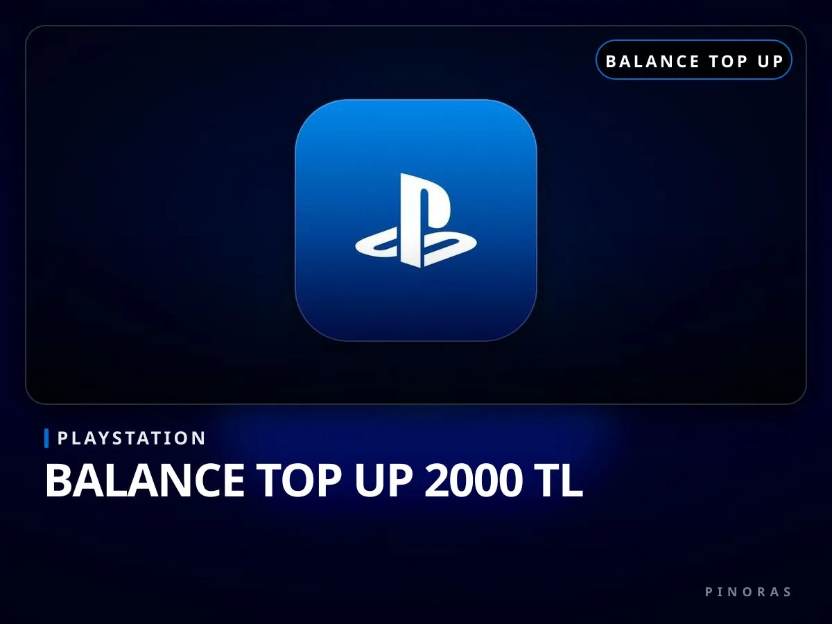 PlayStation Balance Top Up 2000 TL - Pinoras