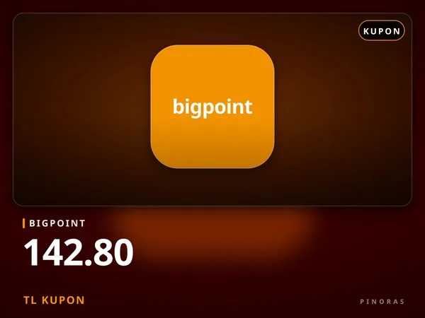 Bigpoint 142.80 TL Kupon