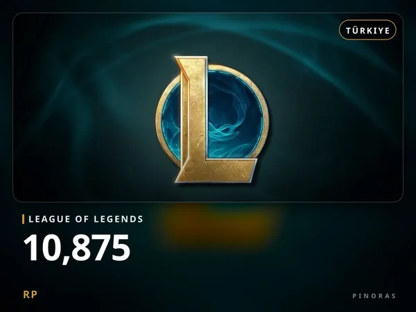 League of Legends 2450 TRY - 10875 RP