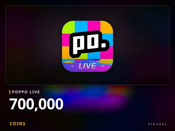 Poppo Live - 700,000 Coins
