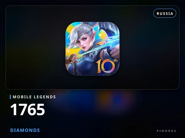 Mobile Legends Russia - 1765 Diamonds
