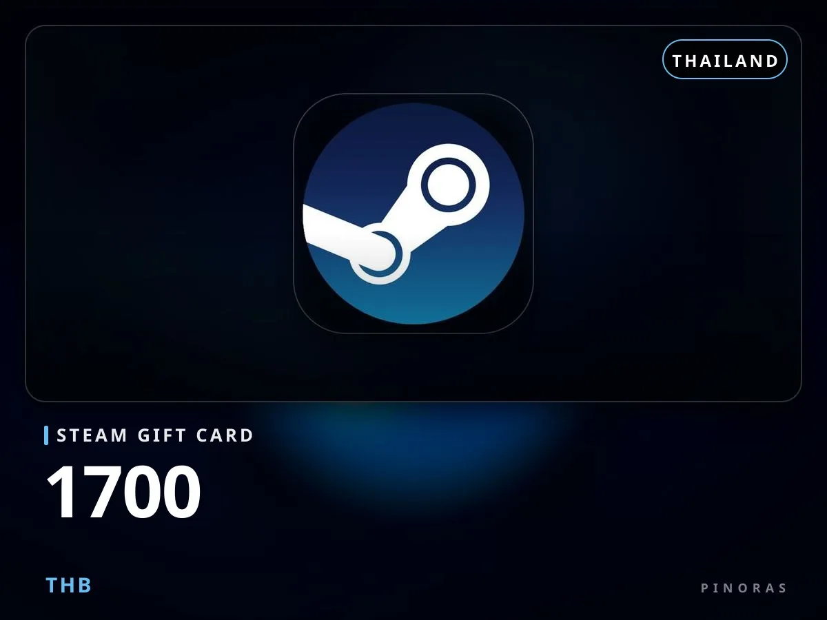 Steam Gift Card 1700 THB - Pinoras