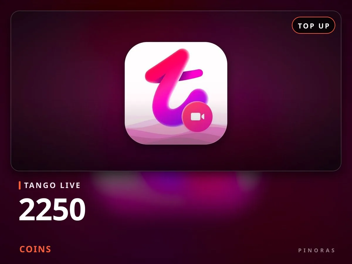 Tango Live Top Up - 2250 Coins - Pinoras