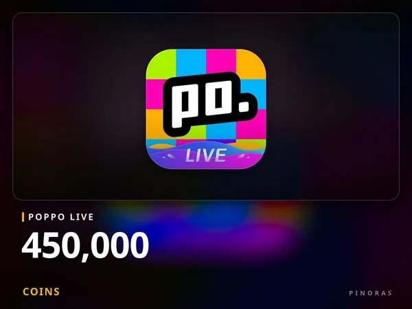 Poppo Live - 450,000 Coins