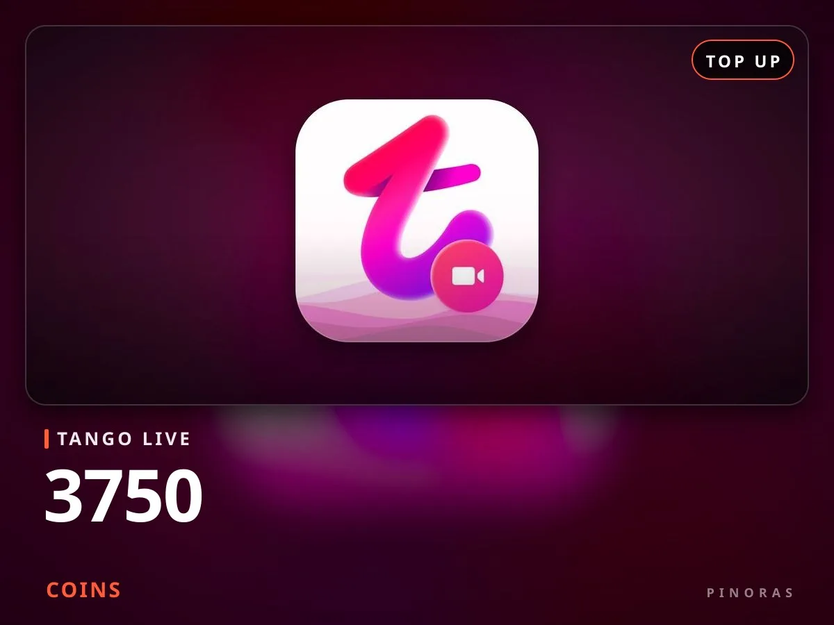 Tango Live Top Up - 3750 Coins - Pinoras