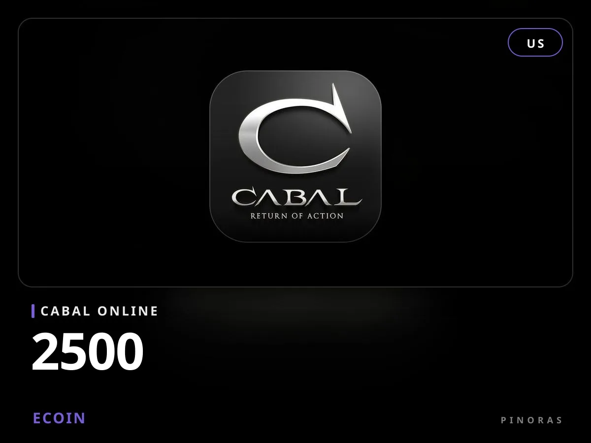 Cabal Online US - 2500 eCoin - Pinoras
