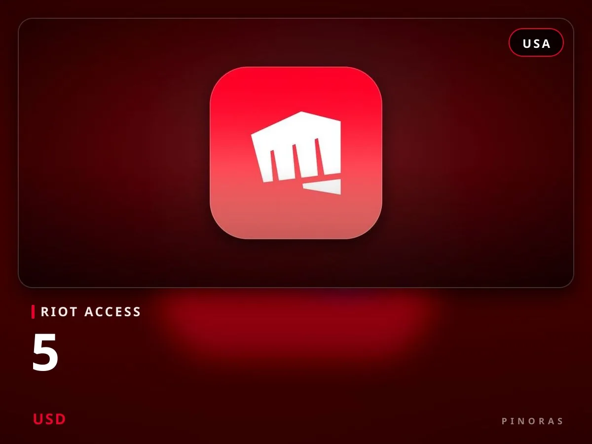 Riot Access USA - 5 USD - Pinoras