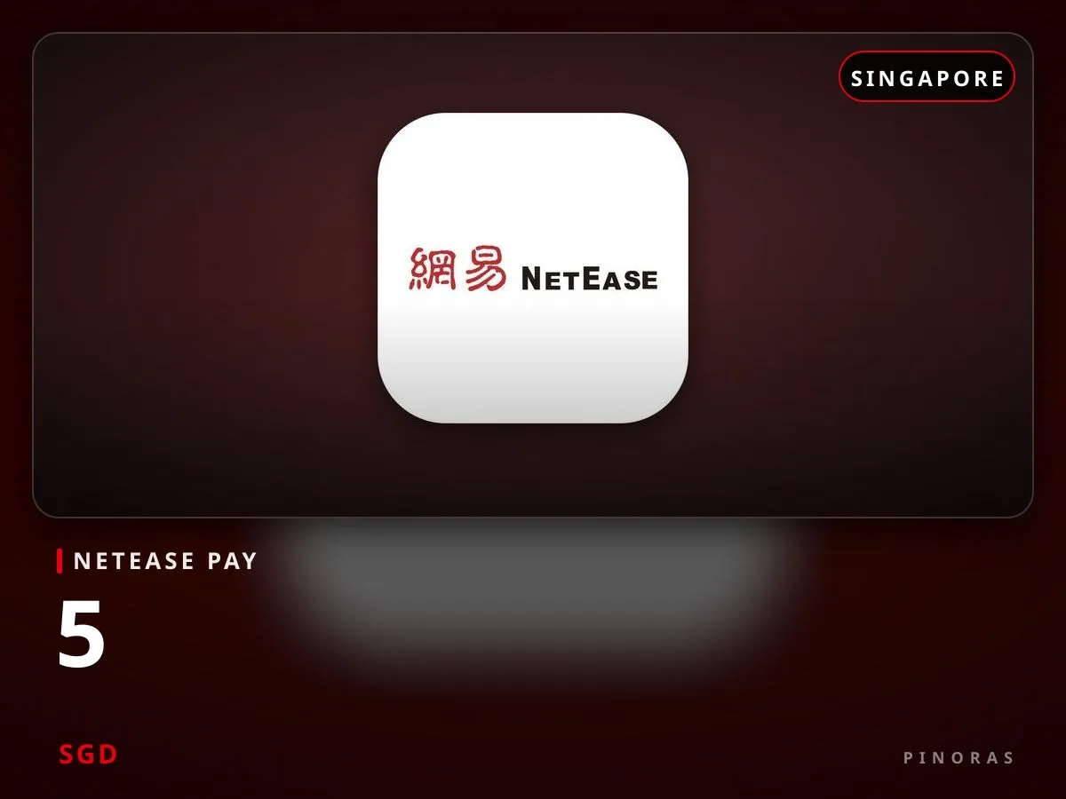 NetEase Pay Singapore - 5 SGD — Pinoras