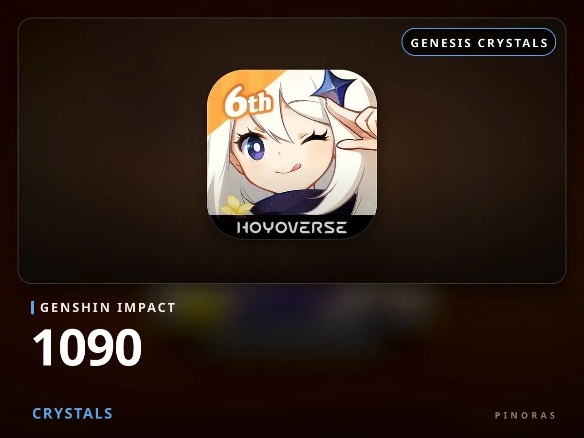 Genshin Impact - 1090 Crystals - Pinoras