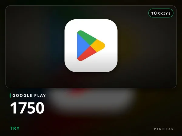 Google Play Turkey - 1750 TRY