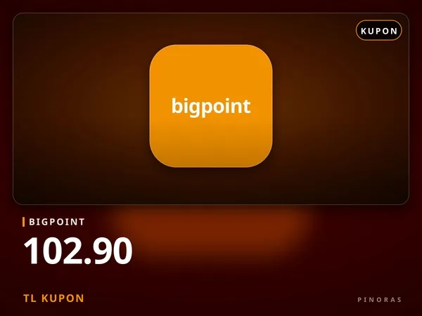 Bigpoint 102.90 TL Kupon