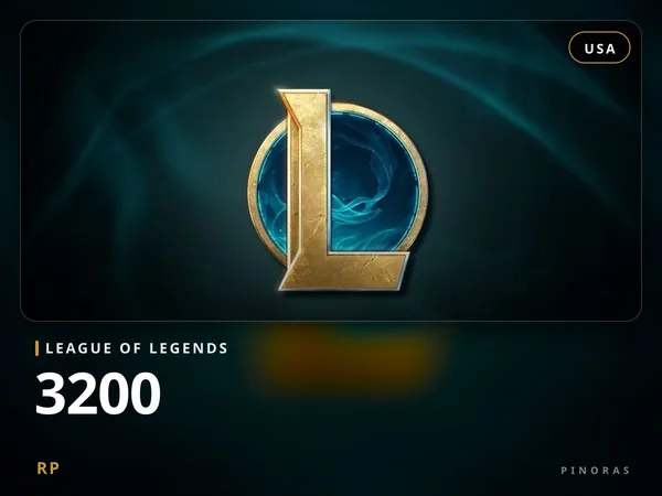 League of Legends 25 USD - 3200 RP