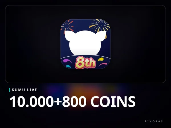 KUMU Live - 10.000+800 Coins
