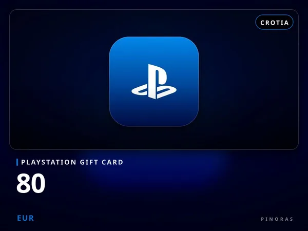 Playstation Gift Card Crotia - 80 EUR