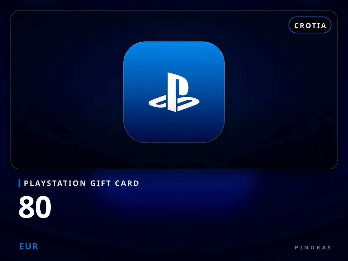 Playstation Gift Card Crotia - 80 EUR - Pinoras