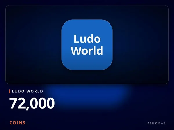 Ludo World 72000 Coins