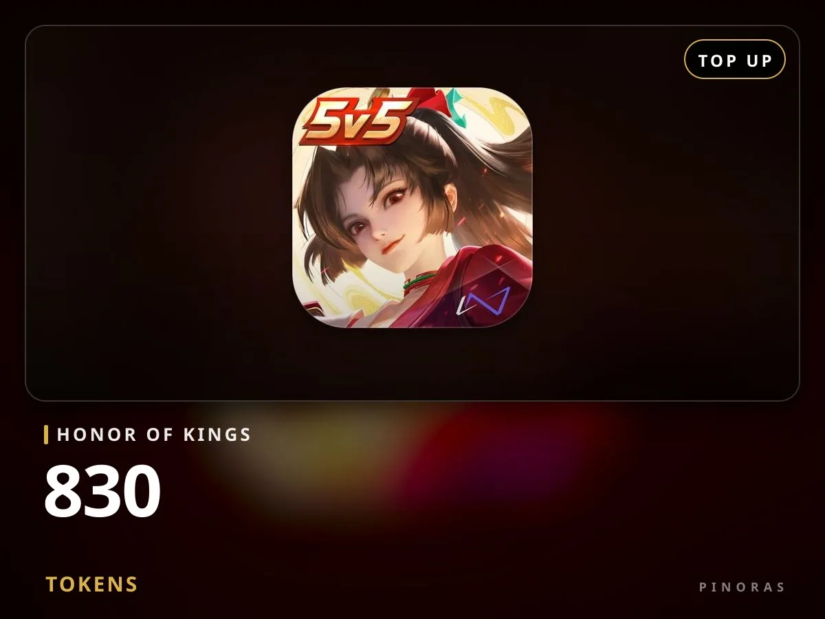 Honor of Kings 830 Tokens - Pinoras