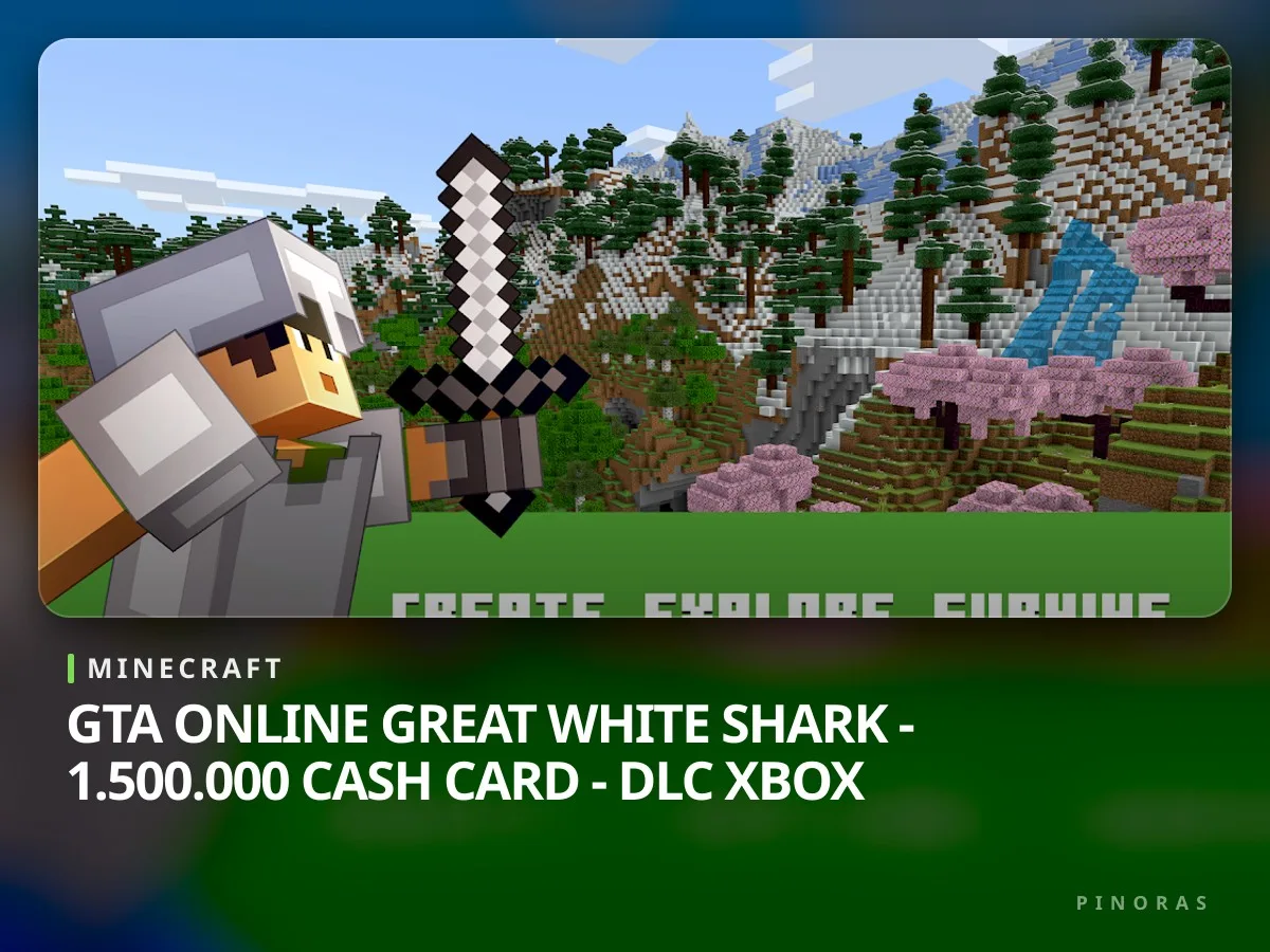 GTA Online Great White Shark - 1.500.000 Cash Card - DLC Xbox - Pinoras