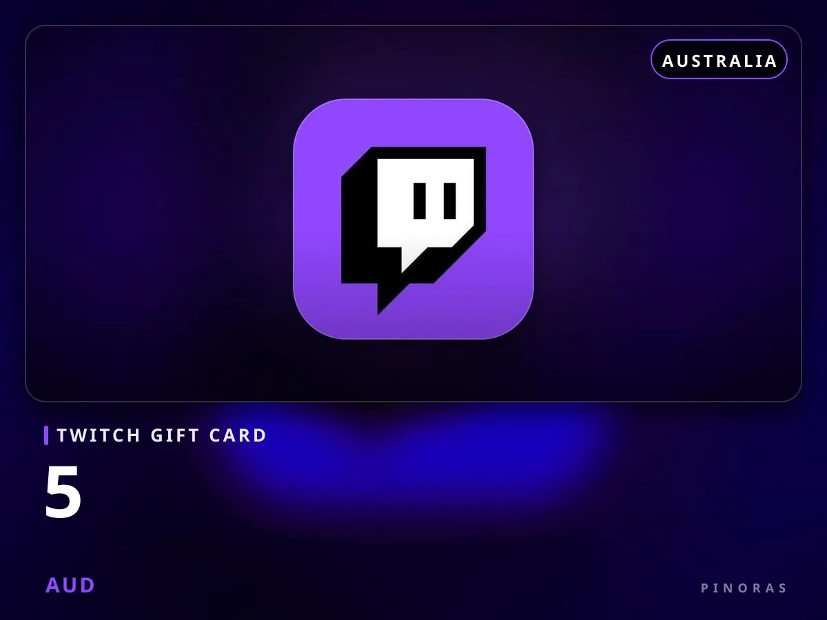 Twitch Gift Card Australia - 5 AUD - Pinoras