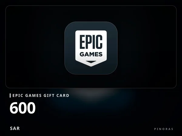 Epic Games Gift Card SA - 600 SAR