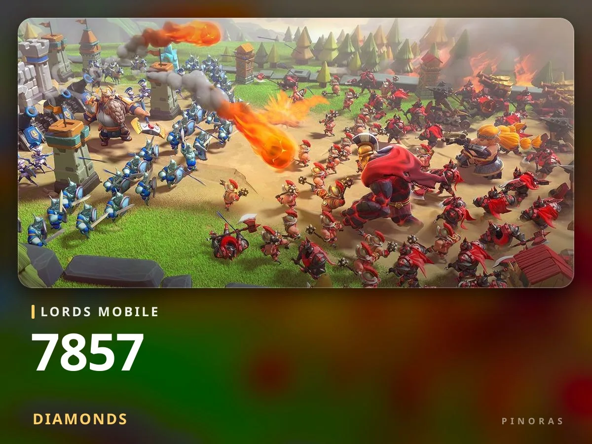 Lords Mobile 7857 Diamonds - Pinoras