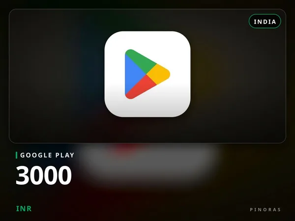 Google Play India - 3000 INR