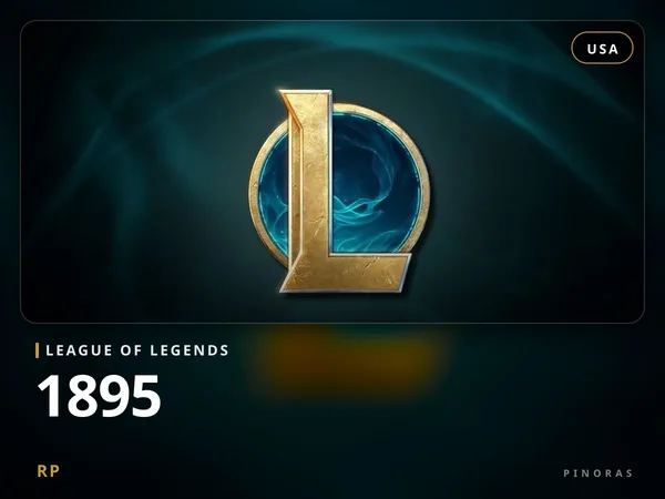 League of Legends 15 USD - 1895 RP