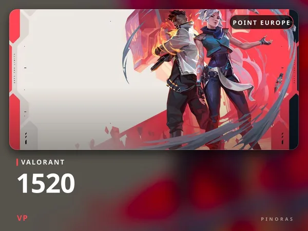 Valorant 15 EUR - 1520 VP