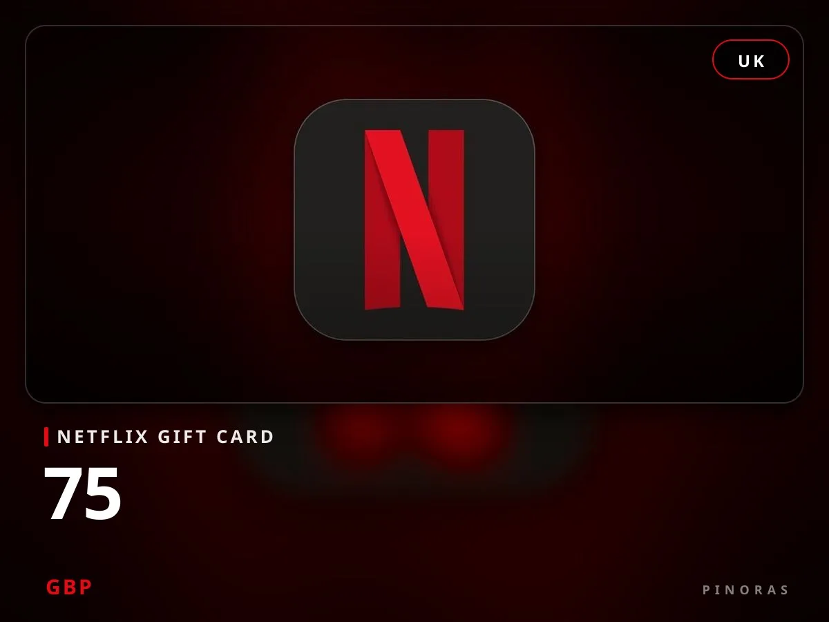 Netflix Gift Card UK - 75 GBP - Pinoras
