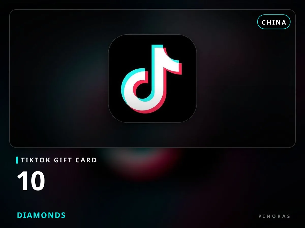 TikTok Gift Card China - 10 Diamonds - Pinoras