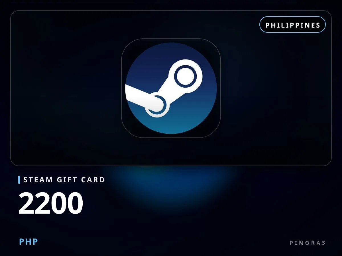 Steam Gift Card 2200 PHP - Pinoras