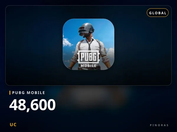 PUBG Mobile Global - 48600 UC