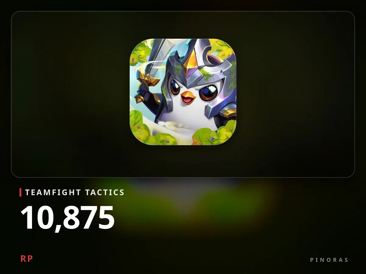 Teamfight Tactics 2450 TRY - 10875 RP - Pinoras