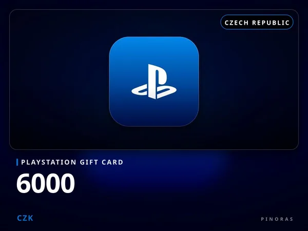 Playstation Gift Card Czech Republic - 6000 CZK