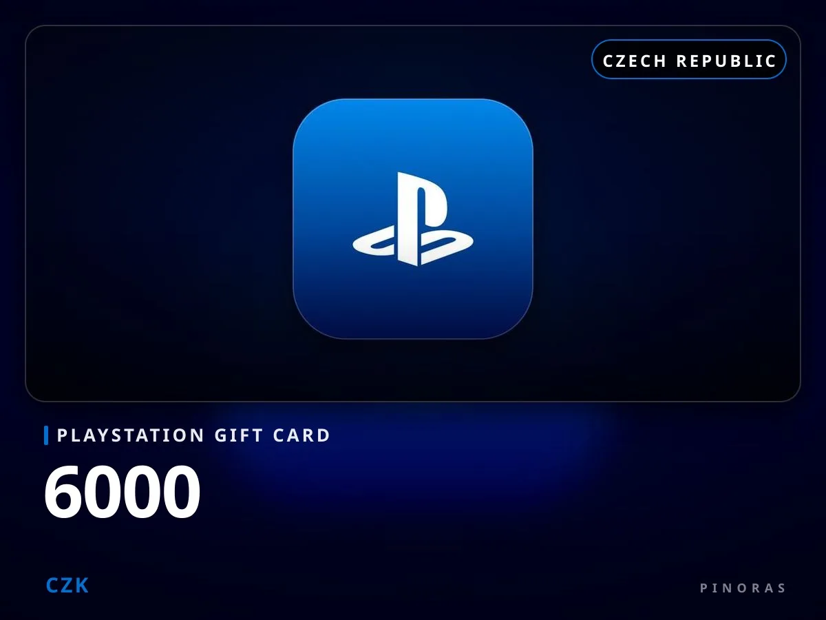 Playstation Gift Card Czech Republic - 6000 CZK - Pinoras