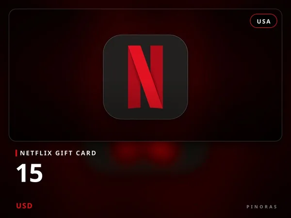 Netflix Gift Card USA - 15 USD